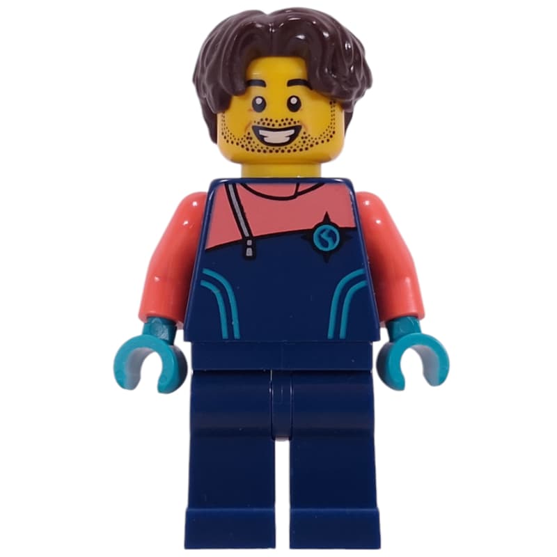 Arctic Explorer, Dark Blue Wetsuit, Dark Brown Hair