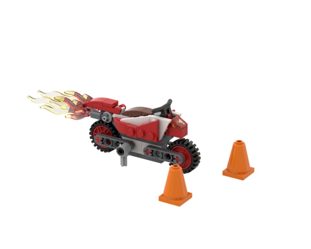 Flaming Motorbike