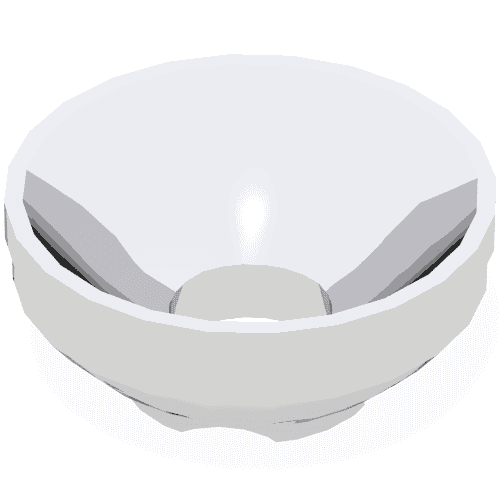 Dish 2 x 2 x 2/3 Light Reflector