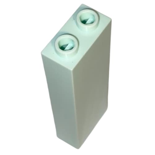 Brick 1 x 2 x 5 with Blocked Open Studs and Bottom Stud Holder with Asymmetric Ridges em Água-marinha claro