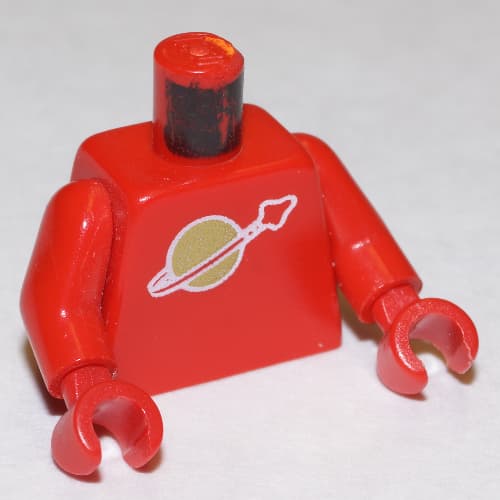 Torso Classic Space Logo Print, Red Arms and Hands